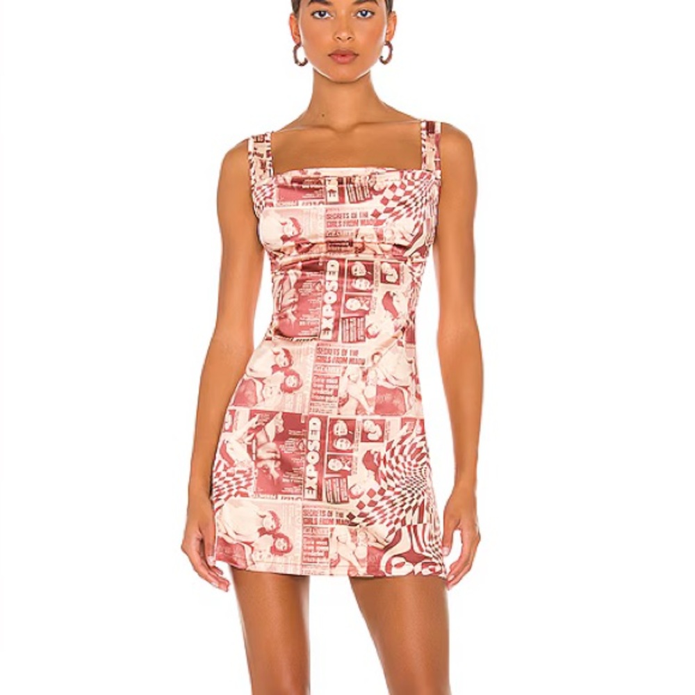 Miaou ginger dress in wanted red